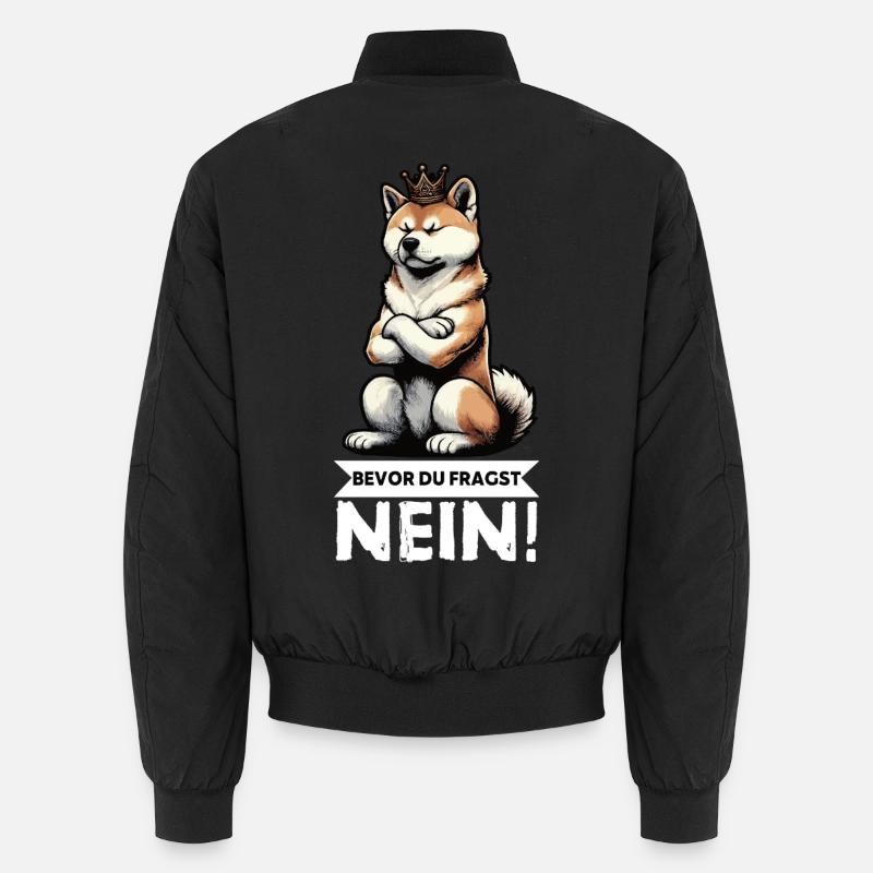 Bevor Du Fragst Nein Akita Akitabesitzer Akitas Unisex Bomberjacke