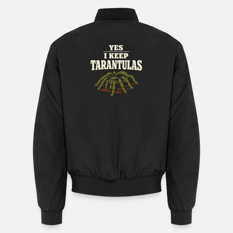 Tarantula Tarantula Holder Spider Owner - Unisex Bomber Jacket - black
