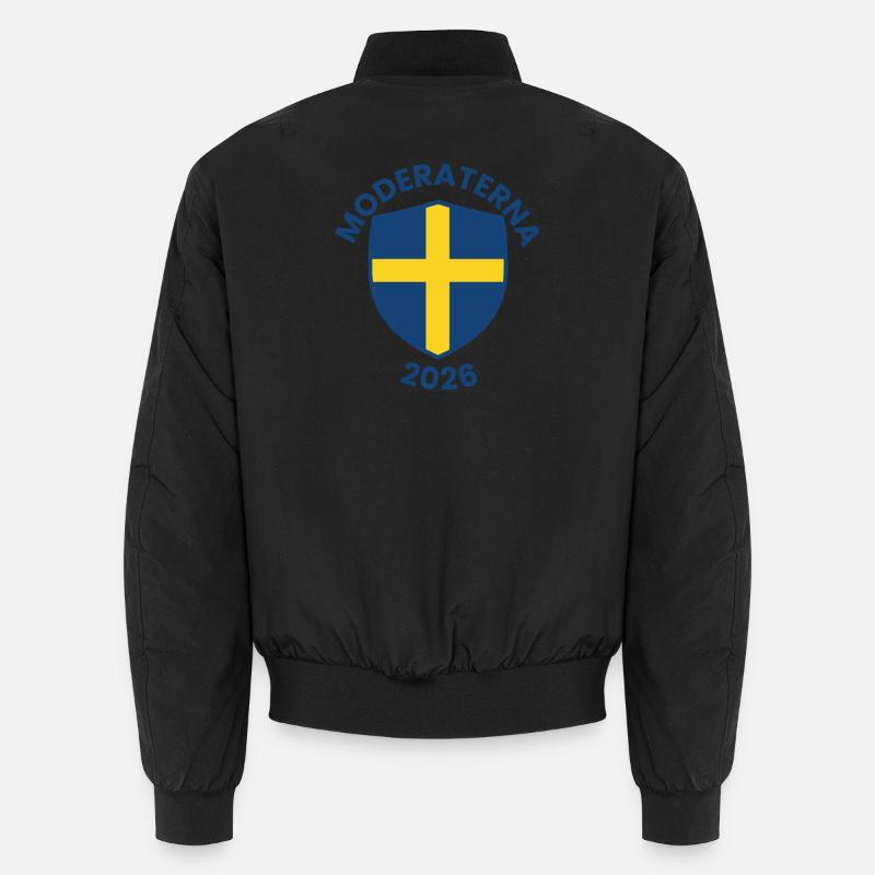 Nordic Shield Emblem 2026 - Unisex Bomber Jacket - black