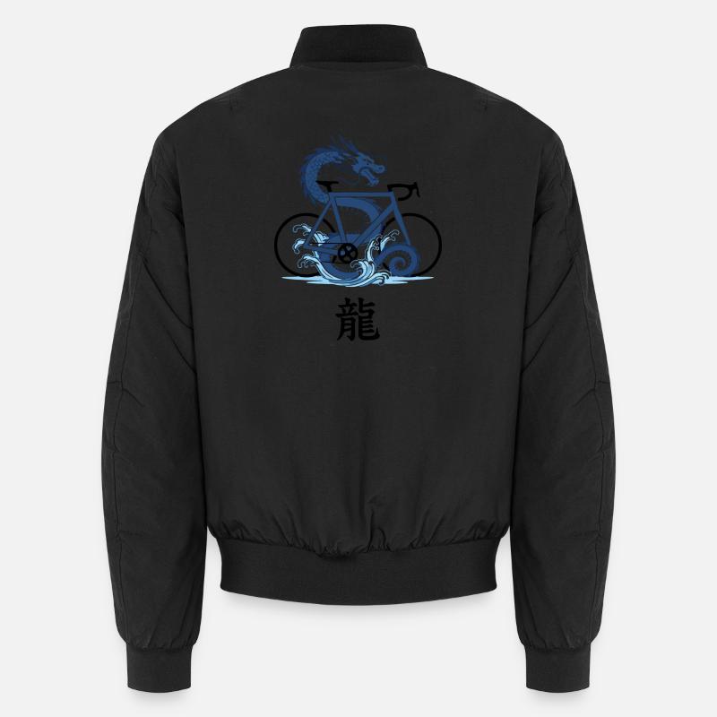 Dragon Tide Geometry Unisex Bomber Jacket