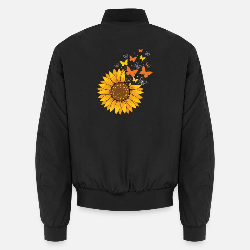 Sunflower Gift for Nature Lovers Unisex Bomber Jacket