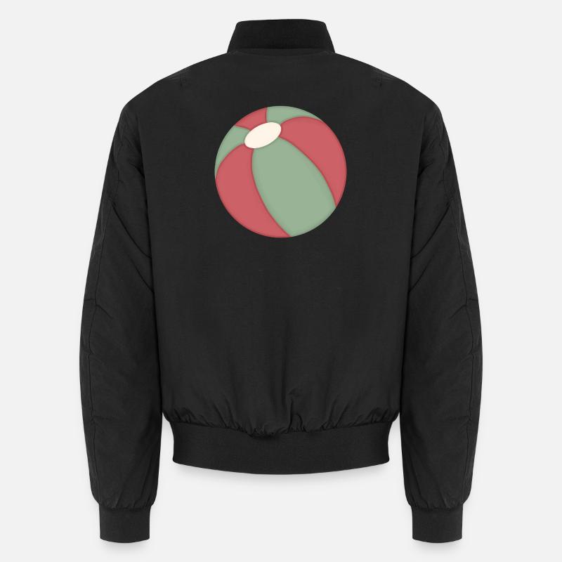 Balle de plage à motif de blocs coloré Bomber unisexe