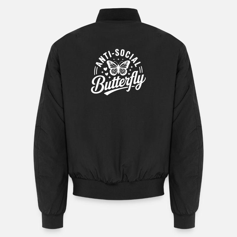 Logo antisocial du papillon Bomber unisexe