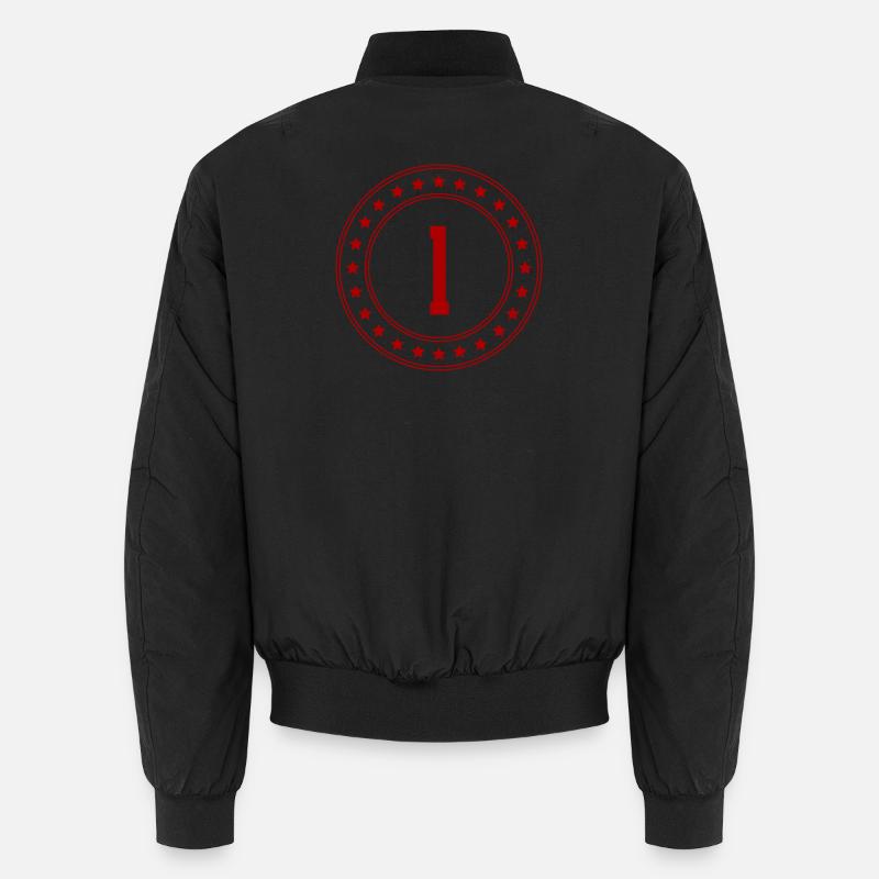 First Place Emblem with Star Circle Unisex Bomber Jacket