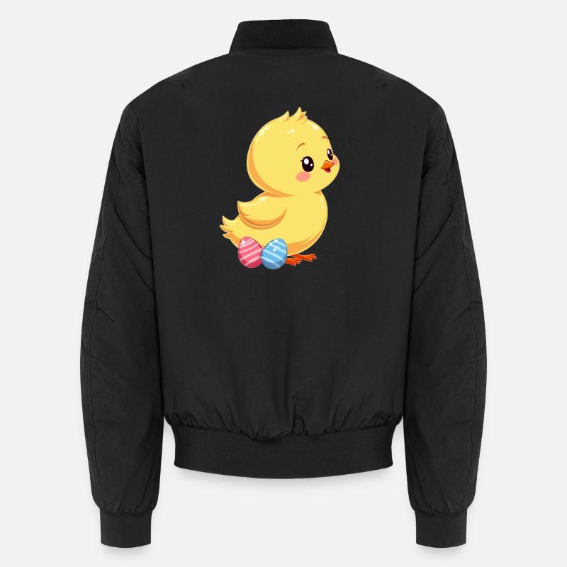 Küken an Ostern  - Unisex Bomberjacke - Schwarz
