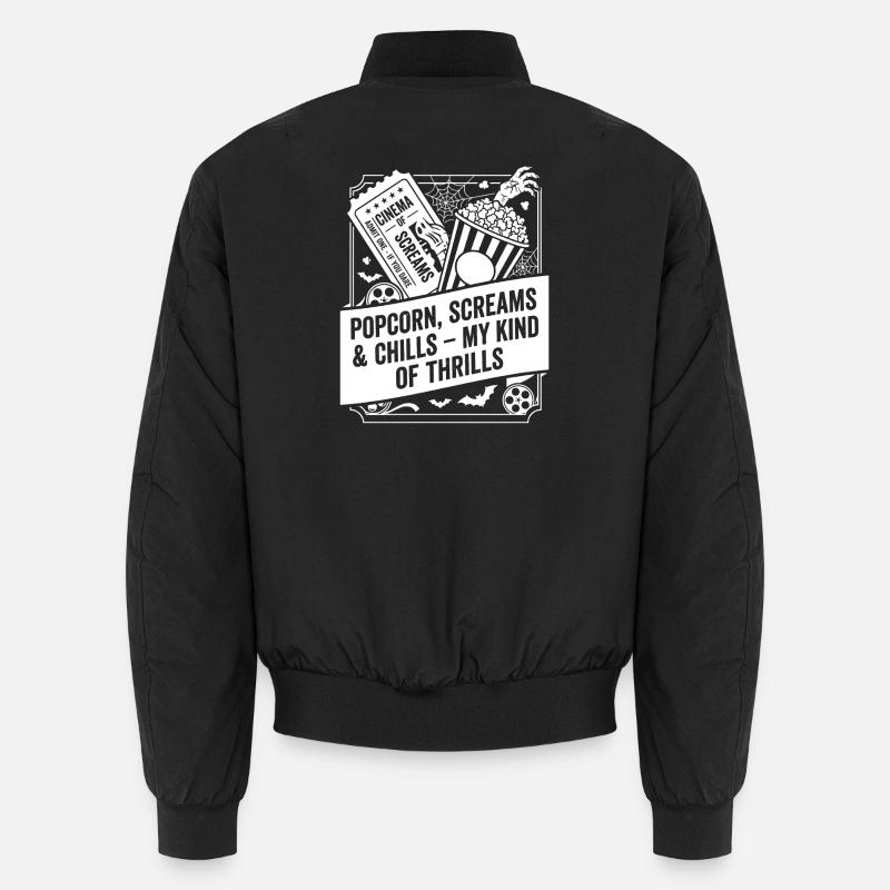 Le pop-corn crie mon genre de sensations fortes Bomber unisexe
