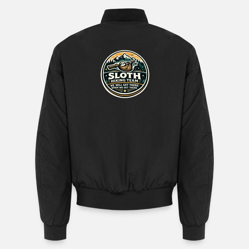 Sloth Hiking Team We're Coming Unisex Bomber Jacket