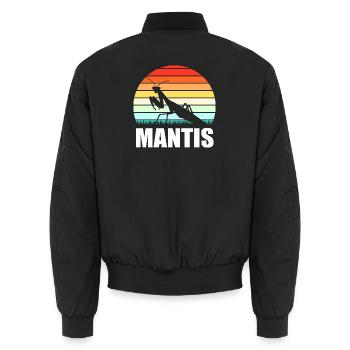 Adoratrice de la Mante Mante Mantis - Bomber unisexe - noir - Dos - AI Model Male 185 light (185cm)