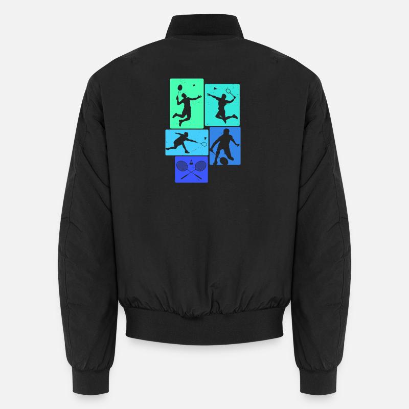  badminton  - Unisex Bomberjacke - Schwarz