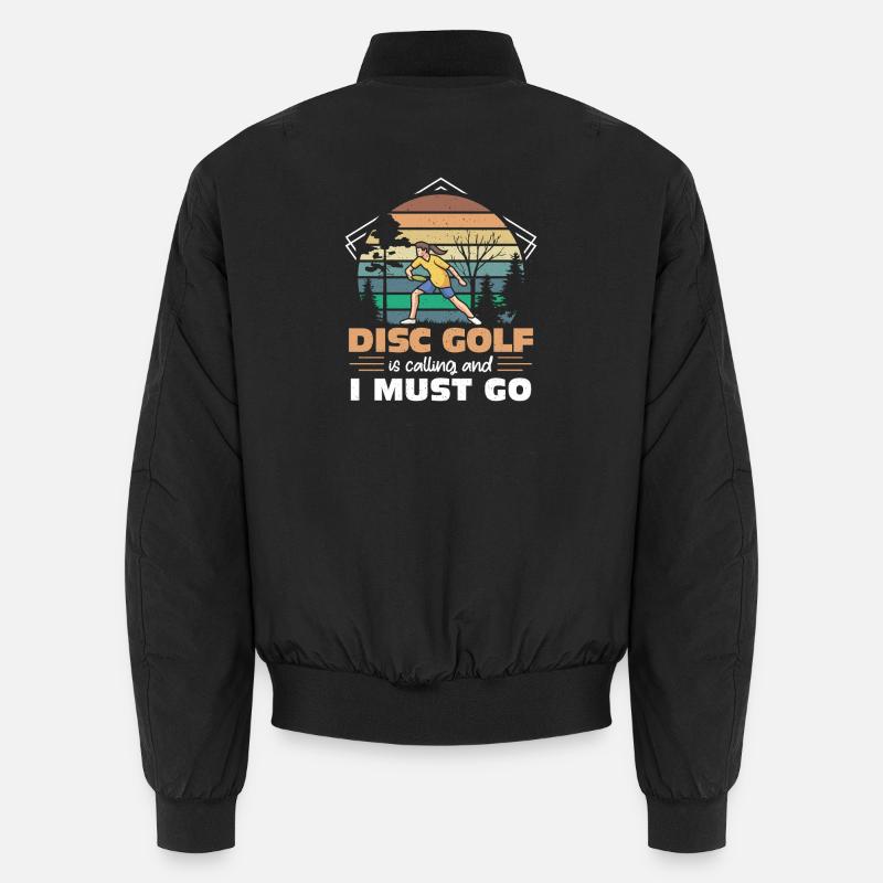 Disc Golf Geschenke Discgolf - Unisex Bomberjacke - Schwarz