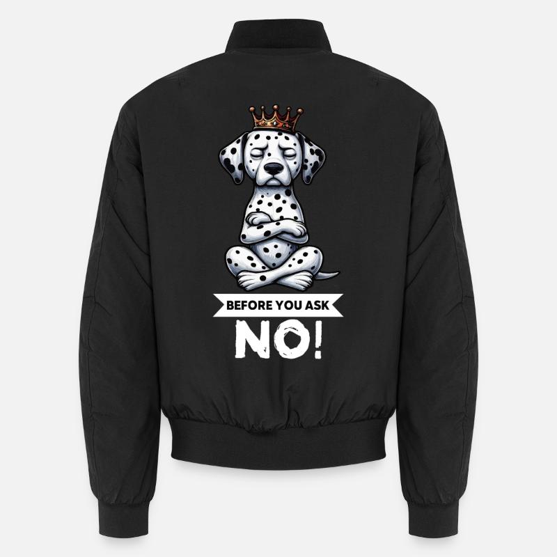 Avant de demander aux Dalmatiens Amants Dalmatiens Bomber unisexe