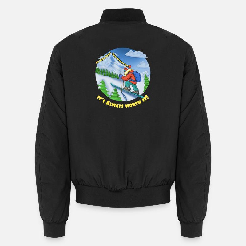 Bergski Abenteuer, Skibergsteigen Unisex Bomberjacke
