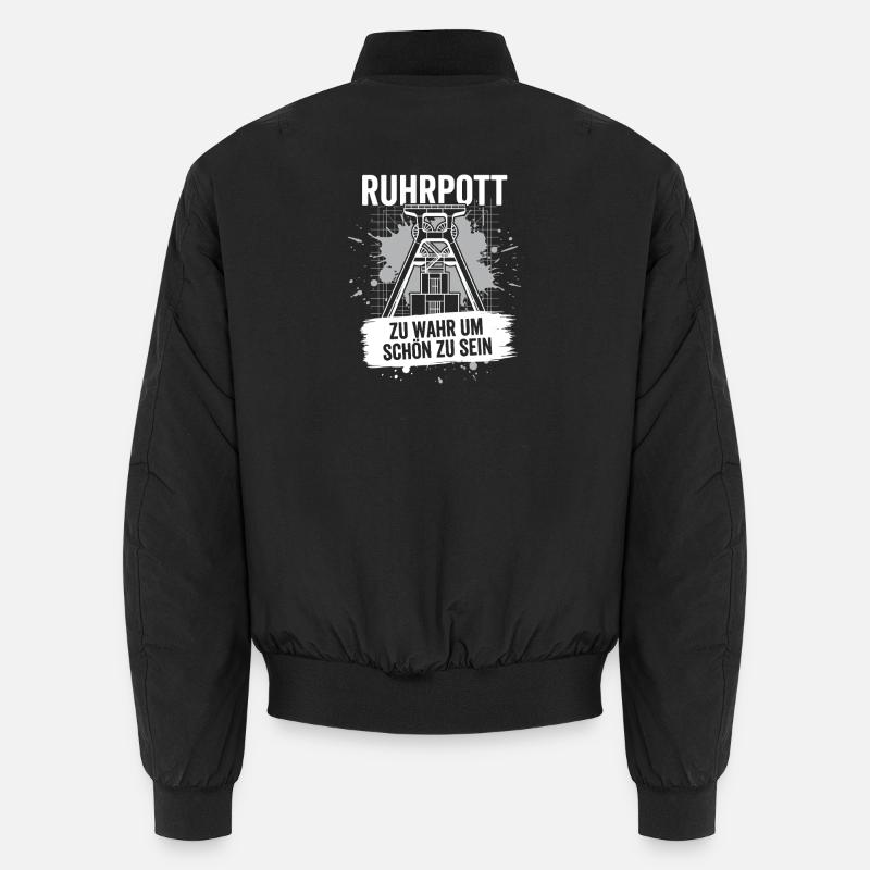 Ruhrpott Winding Tower Gift Coal Mine Home Mining Unisex Bomber Jacket