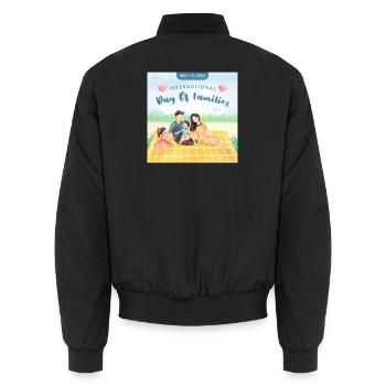 Family First – Heartwarming Family Love Des - Bomber unisexe - noir - Dos - AI Model Male 185 light (185cm)