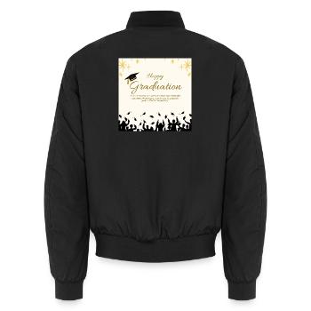 Class of 2026 – Proud Graduation Celebration Desig - Bomber unisexe - noir - Dos - AI Model Male 185 light (185cm)