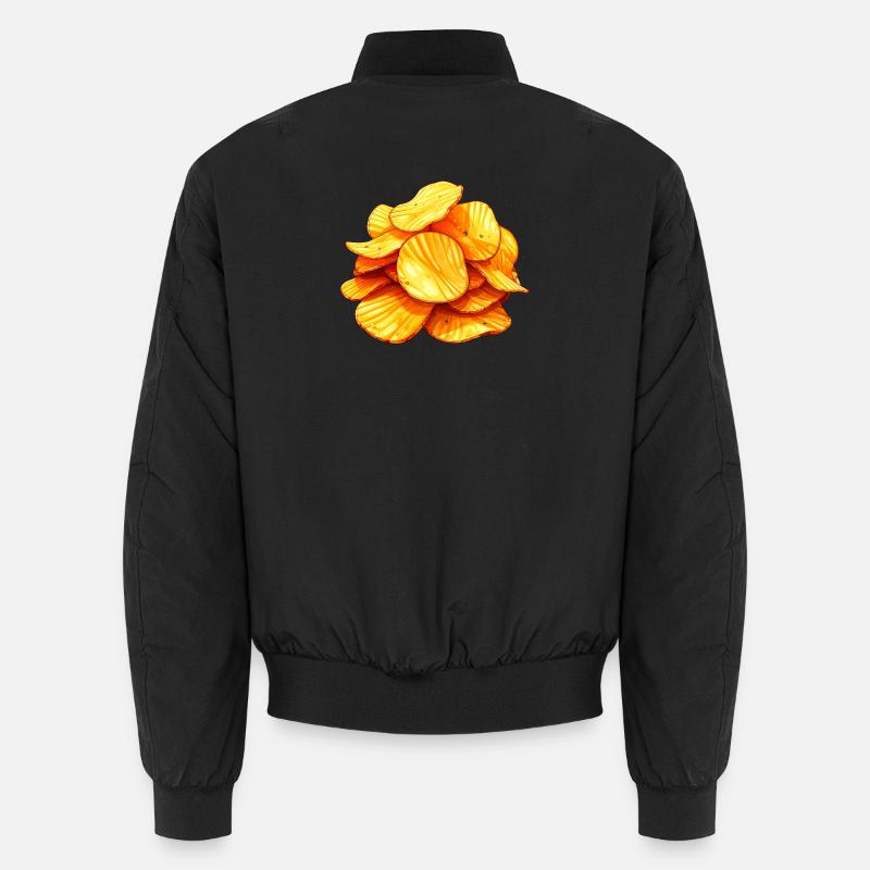 Chips - Unisex Bomberjacke - Schwarz