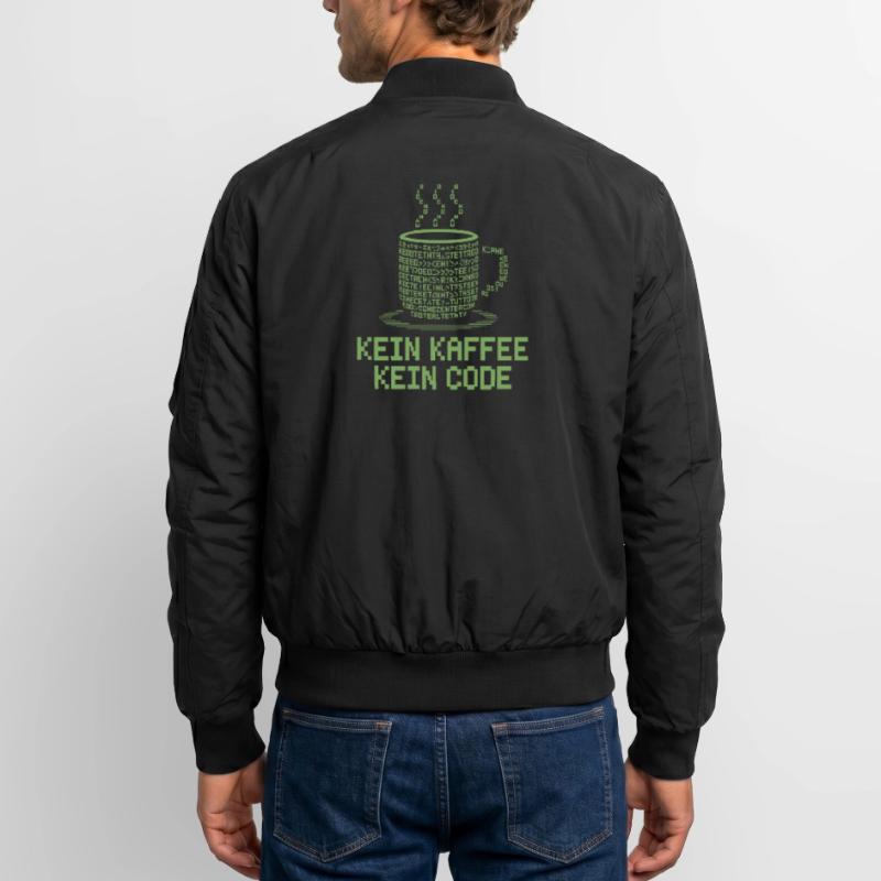 Kein Kaffee Kein Code Programmierer Informatiker Unisex Bomberjacke