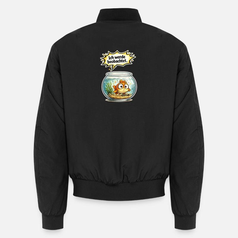 Fisch Humor Geschenk Unisex Bomberjacke