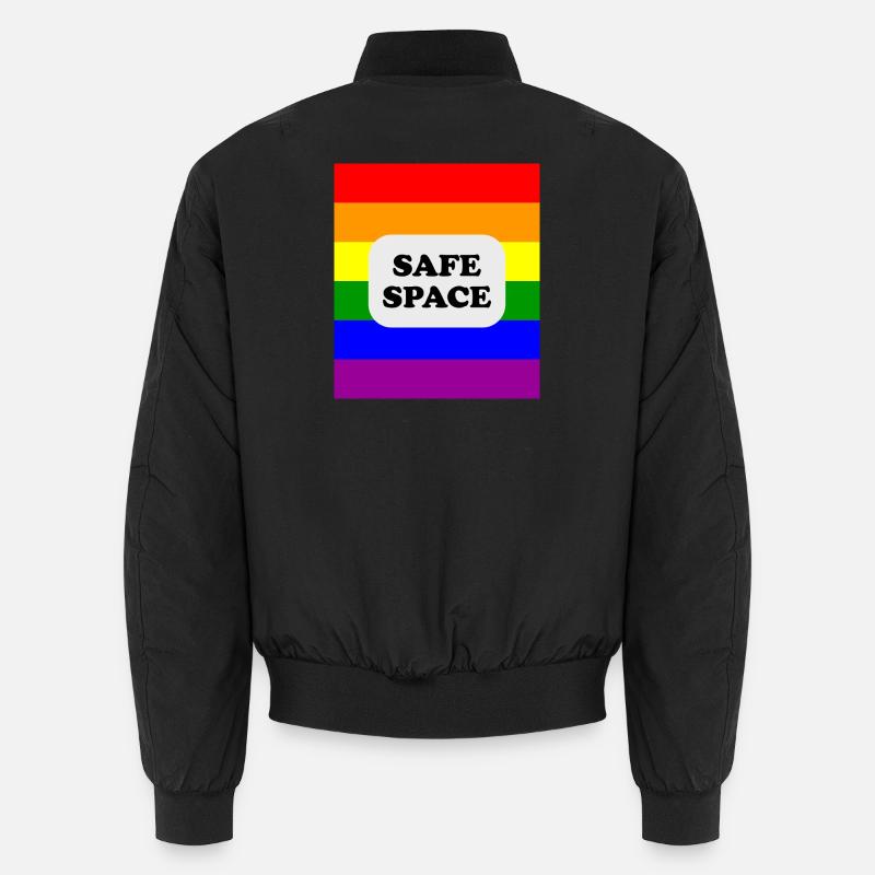 LGBT-Safe-Space-Regenbogenflagge Unisex Bomberjacke