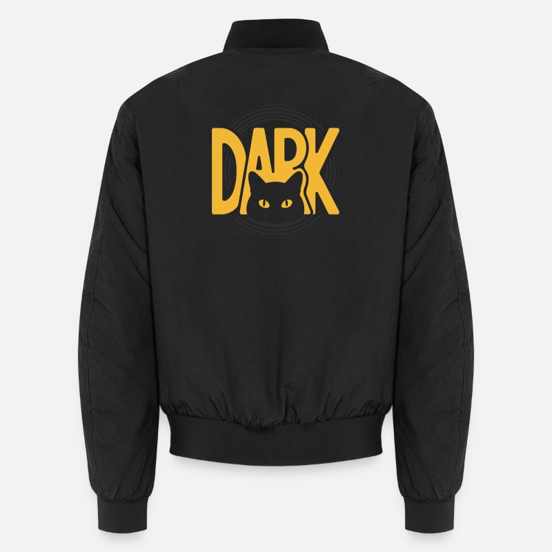DARK Cat Eyes Design minimaliste Bomber unisexe