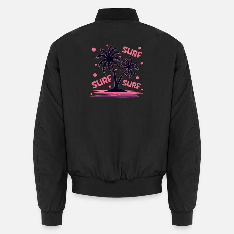 Surfen Palmen Unisex Bomberjacke