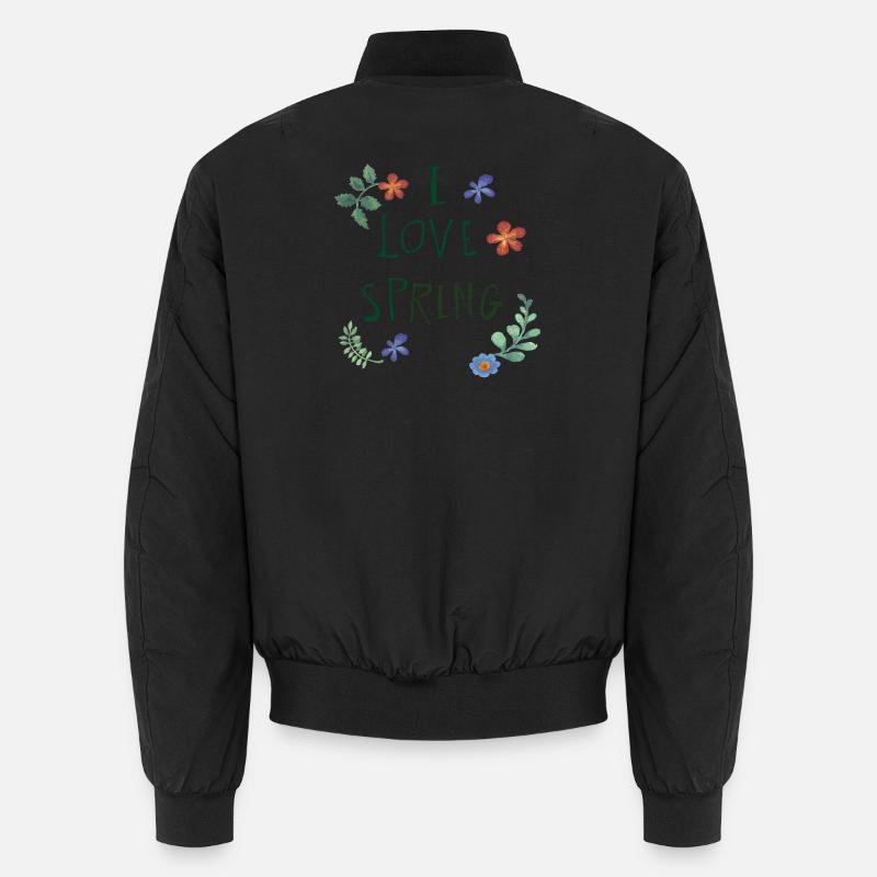 I Love Spring  Unisex Bomberjacke