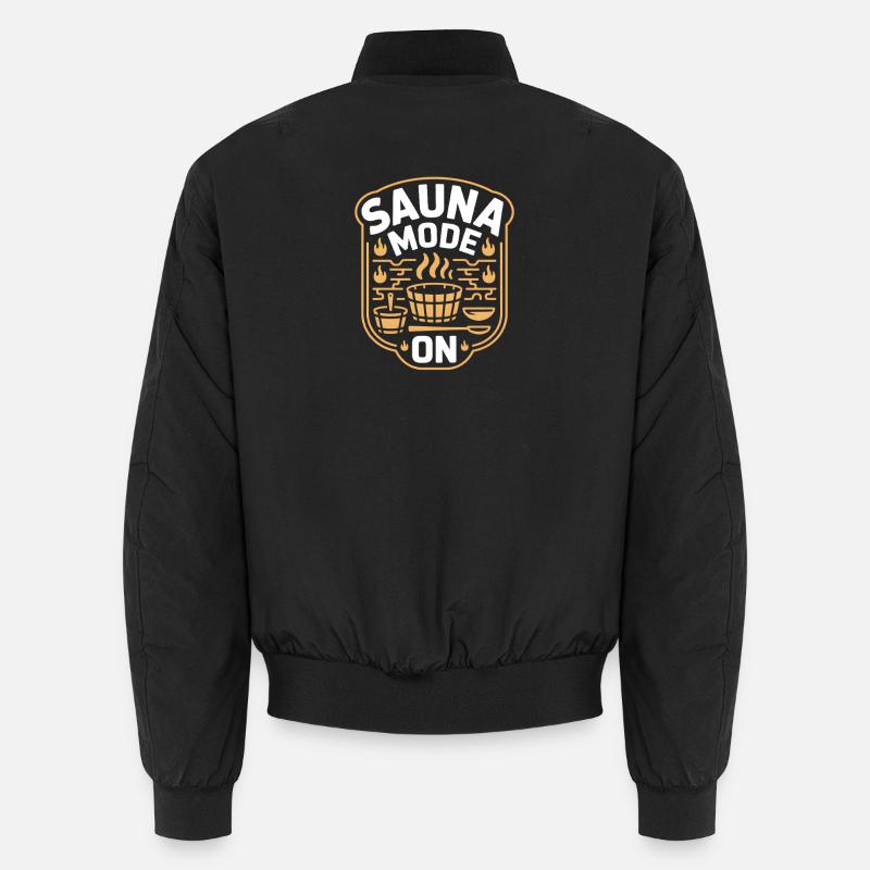 Sauna Mode On Wellness Sweating Unisex Bomber Jacket