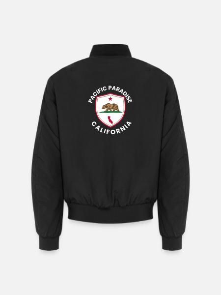 Pacific Paradise California - Unisex Bomber Jacket - black