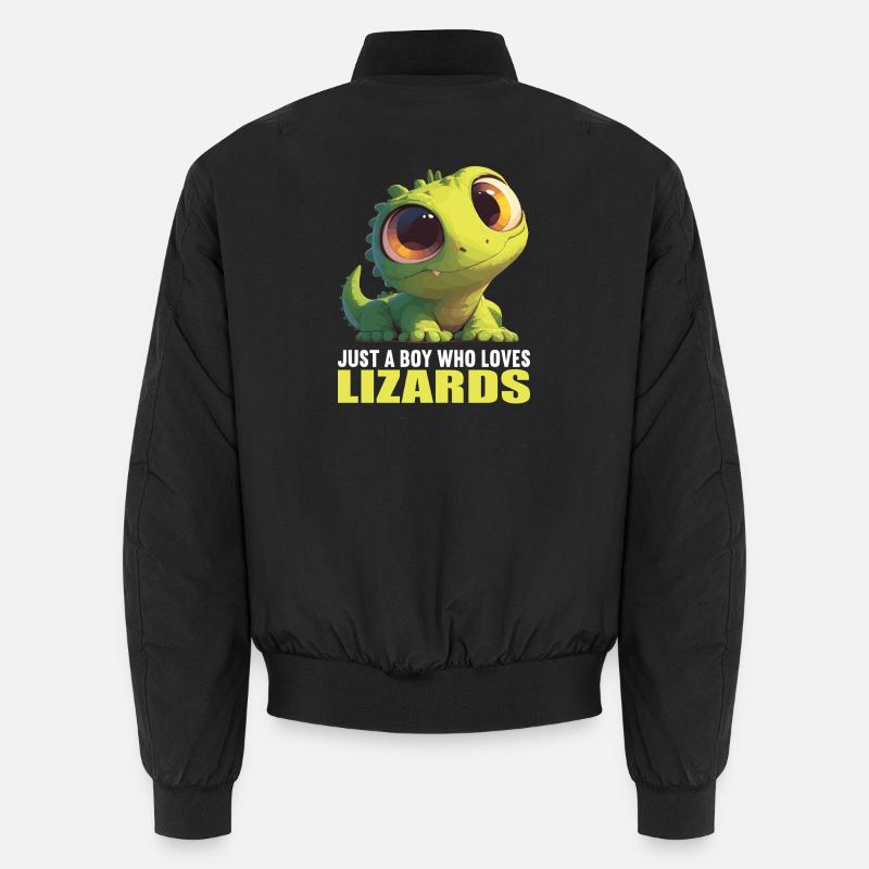 Eidechsen Eidechse - Unisex Bomberjacke - Schwarz