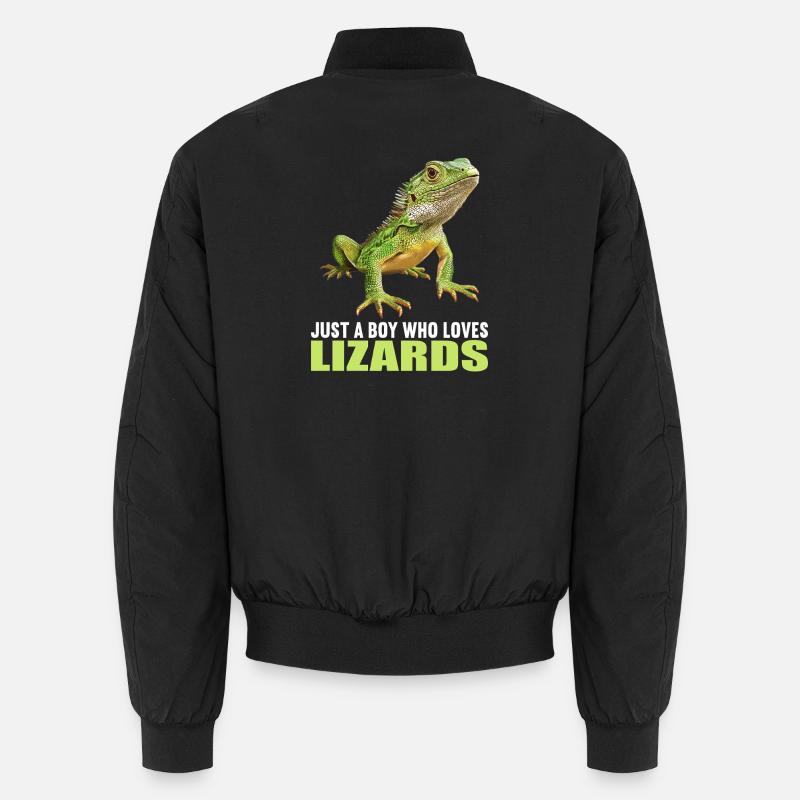 Lézard des lézards - Bomber unisexe - noir