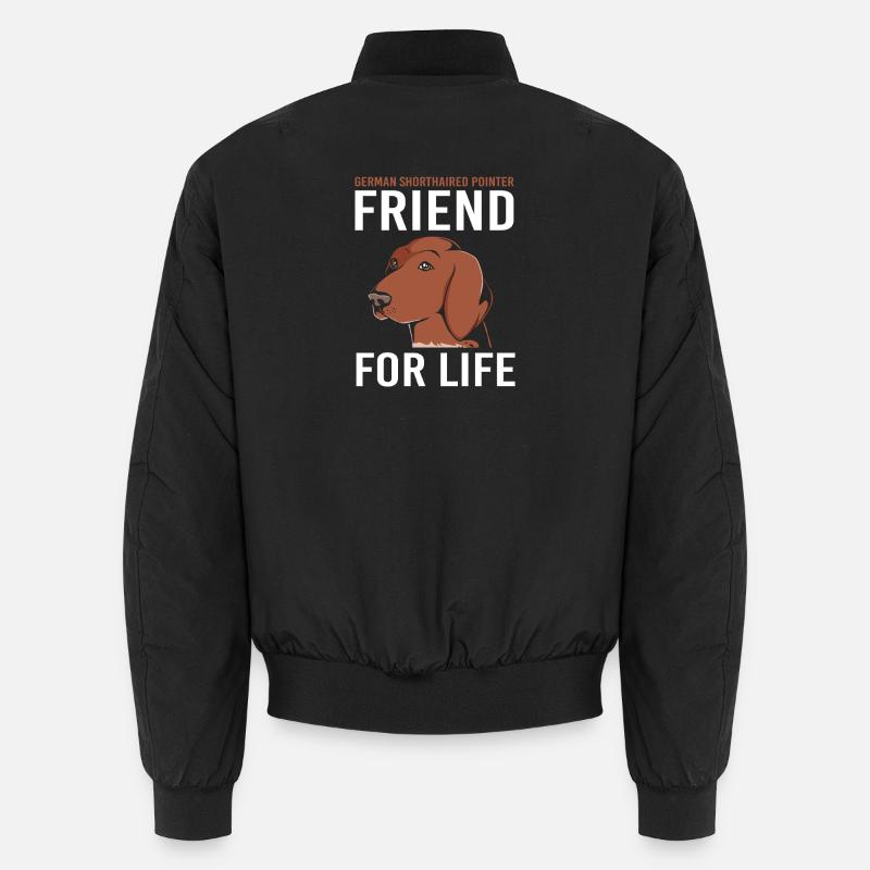 German Pointer Dog German Shorthair Unisex Bomber Jacket