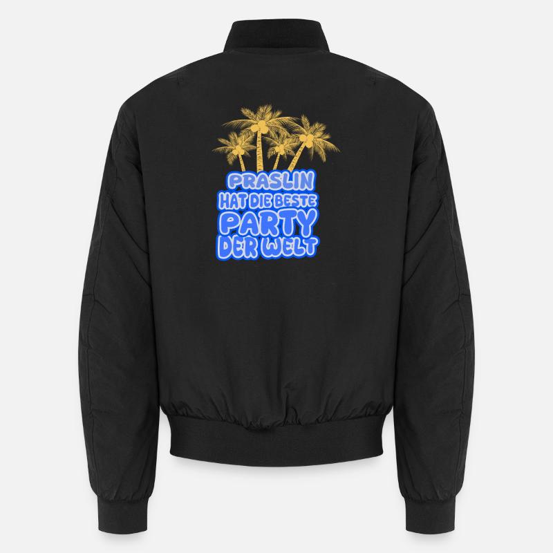 Région de vacances Praslin - Bomber unisexe - noir