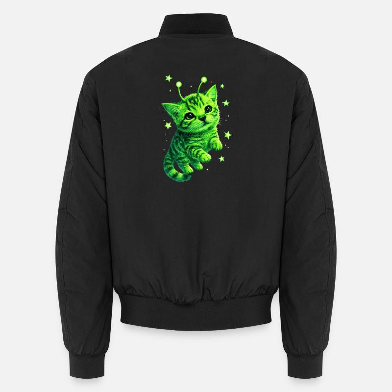 Alien Cat - Bomber unisexe - noir