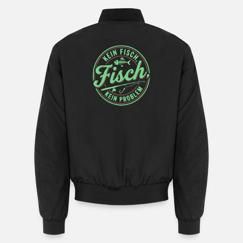 Pas de poisson, pas de problème, t-shirt de pêcheur, sweat à capuche Bomber unisexe
