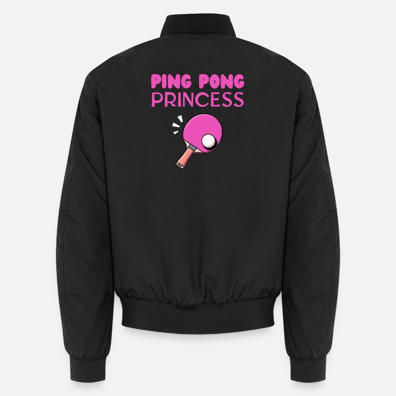 Ping Pong Princess - Unisex Bomber Jacket - black