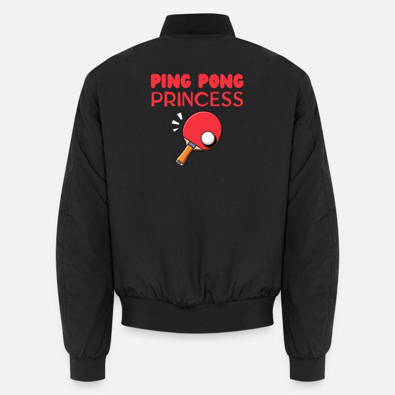 Ping Pong Princess - Unisex Bomber Jacket - black