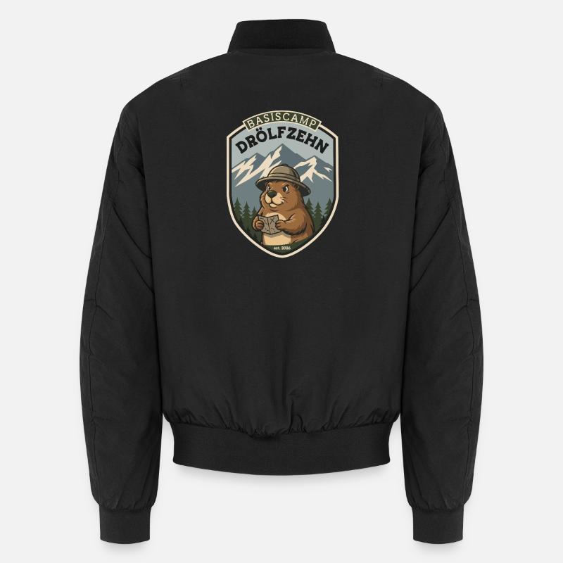 Basiscamp Drölfzehn – Das Patch vom Camp - RCCX Unisex Bomberjacke