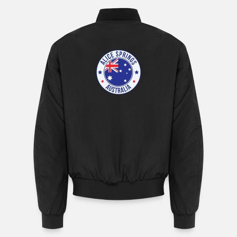 Alice Springs Australien Patch-Emblem Unisex Bomberjacke