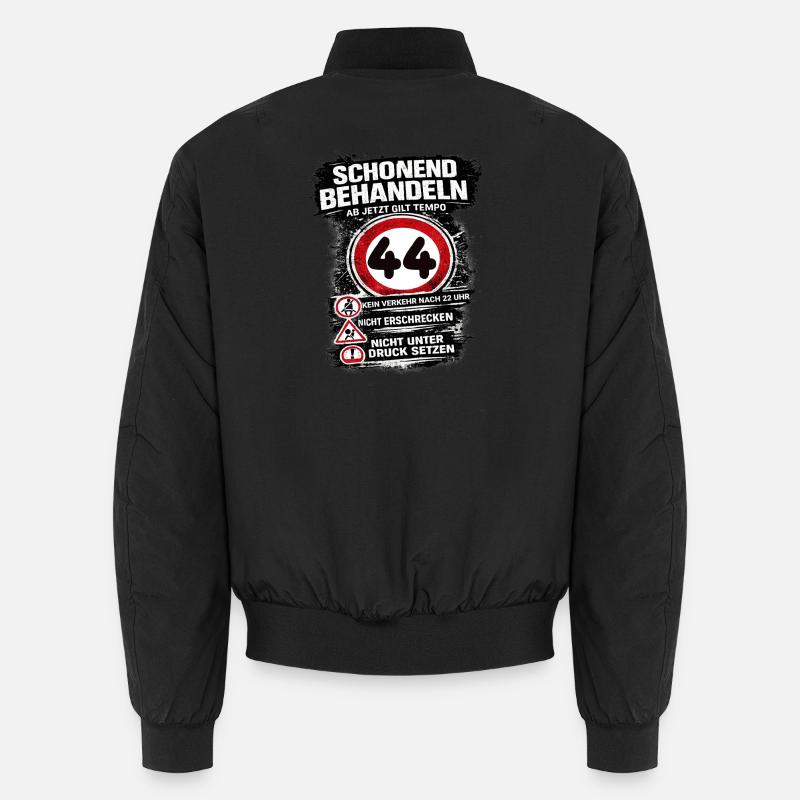 Traitez doucement Panneau de circulation 44 anniversaires Bomber unisexe