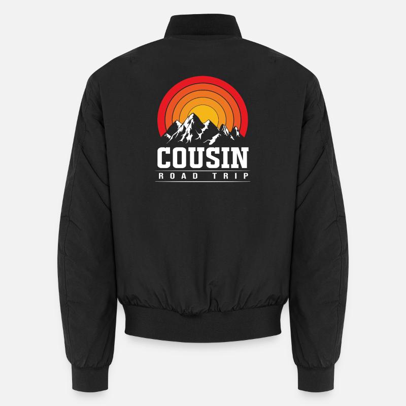 Cousin Road-trip - Unisex Bomber Jacket - black