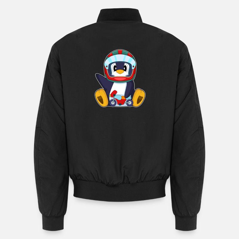 Pinguin Motorrad Unisex Bomberjacke