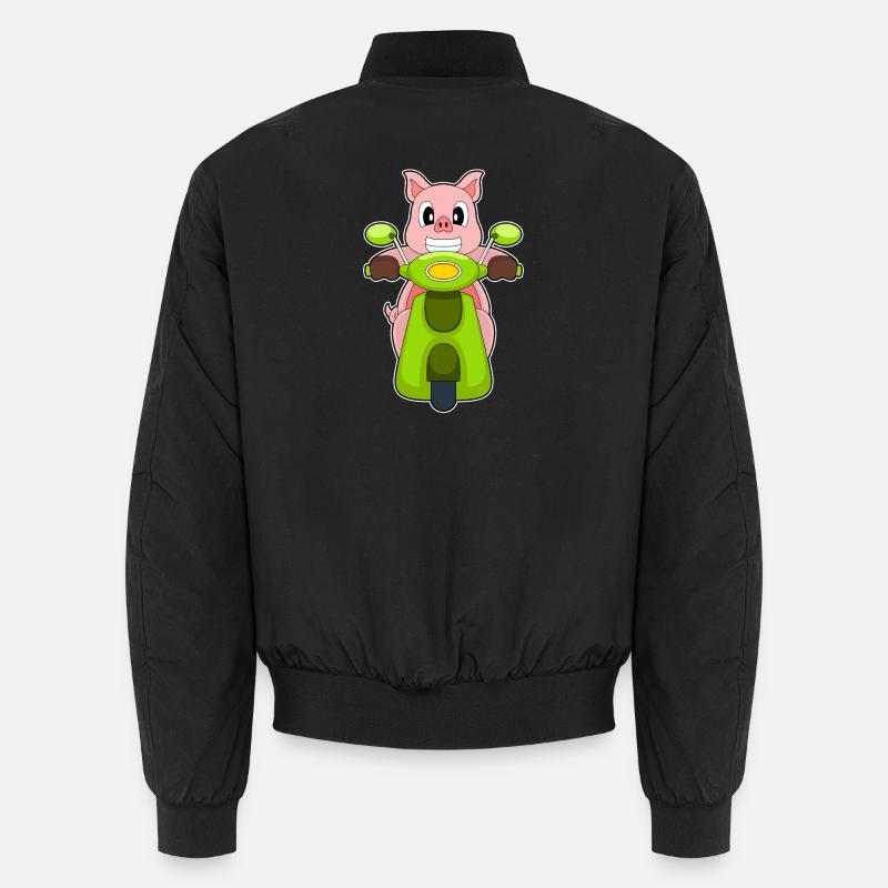 Grisescooter - Unisex bomberjakke - svart