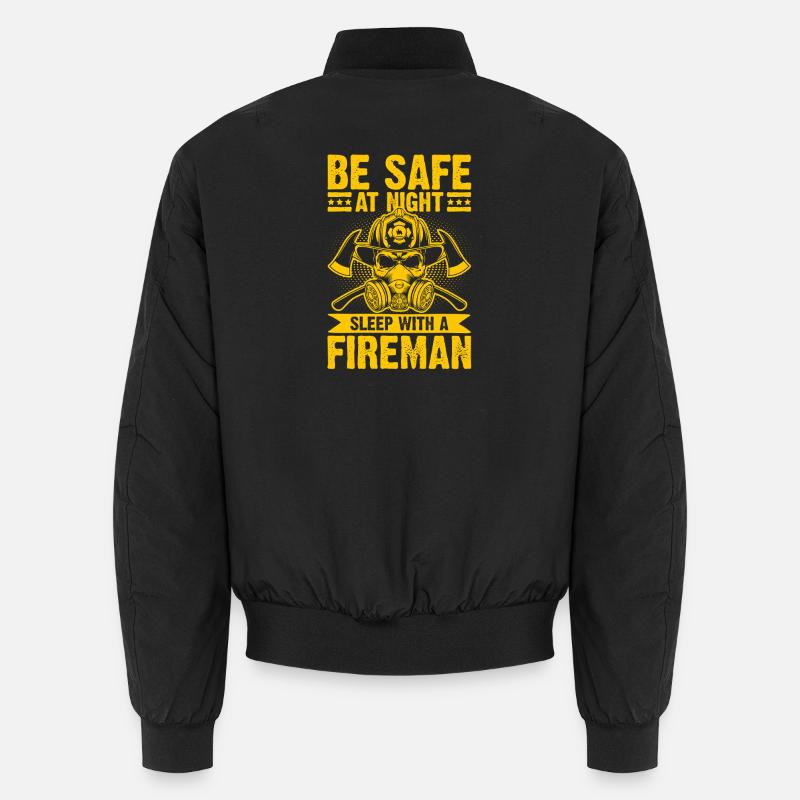 Nachtfeuerwehr Sicherheitsheld - Unisex Bomberjacke - Schwarz