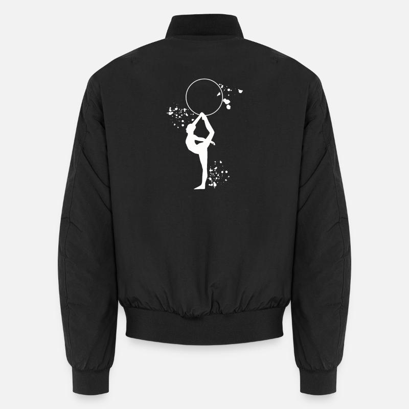 Gymnastics Hoops Rhythmic Gymnastics Unisex Bomber Jacket
