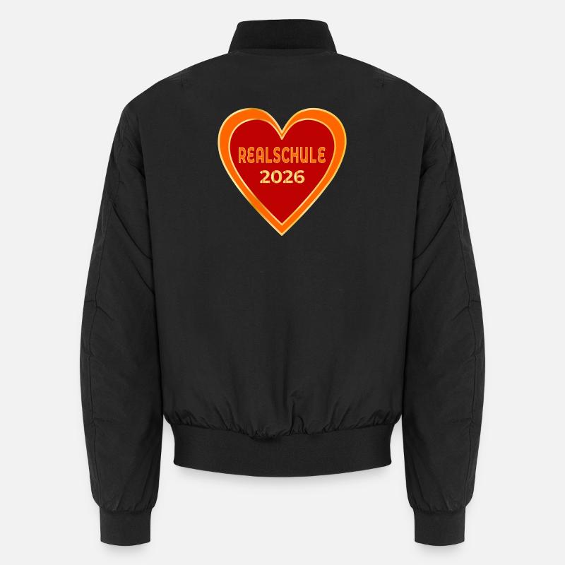 Realschule 2026 Herz - Bomber unisexe - noir