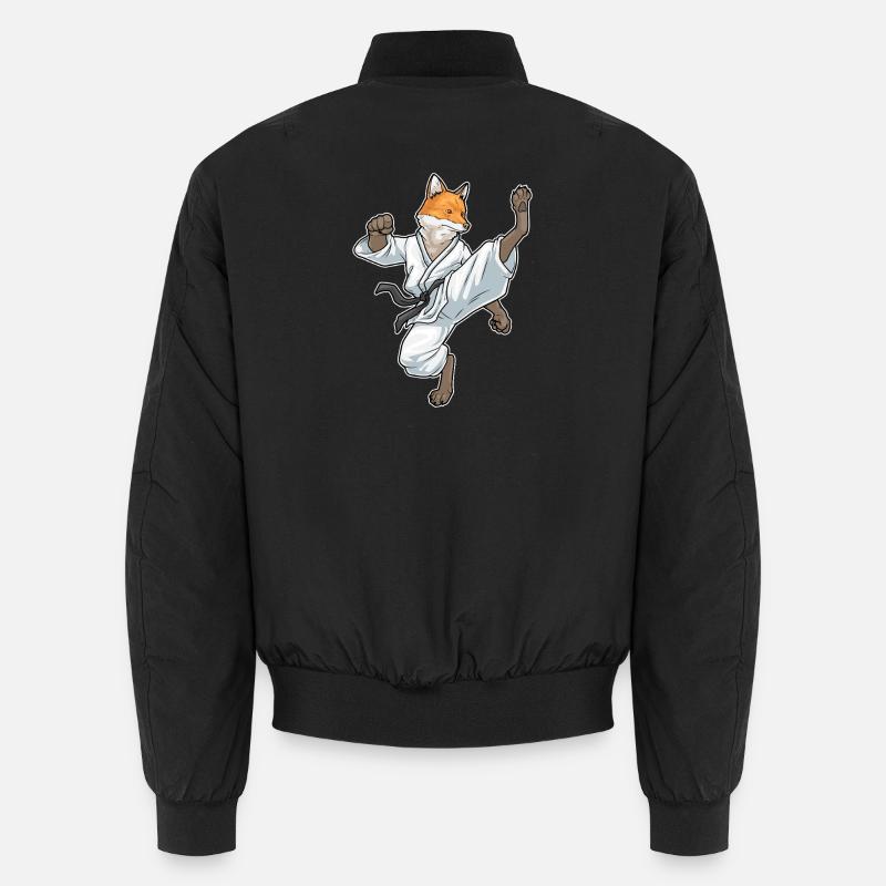 Fuchs Karate Kampfsport Unisex Bomberjacke