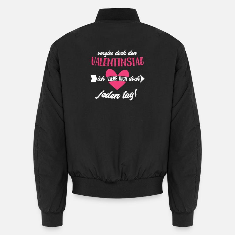 Valentinstag Herzbotschaft Print Unisex Bomberjacke