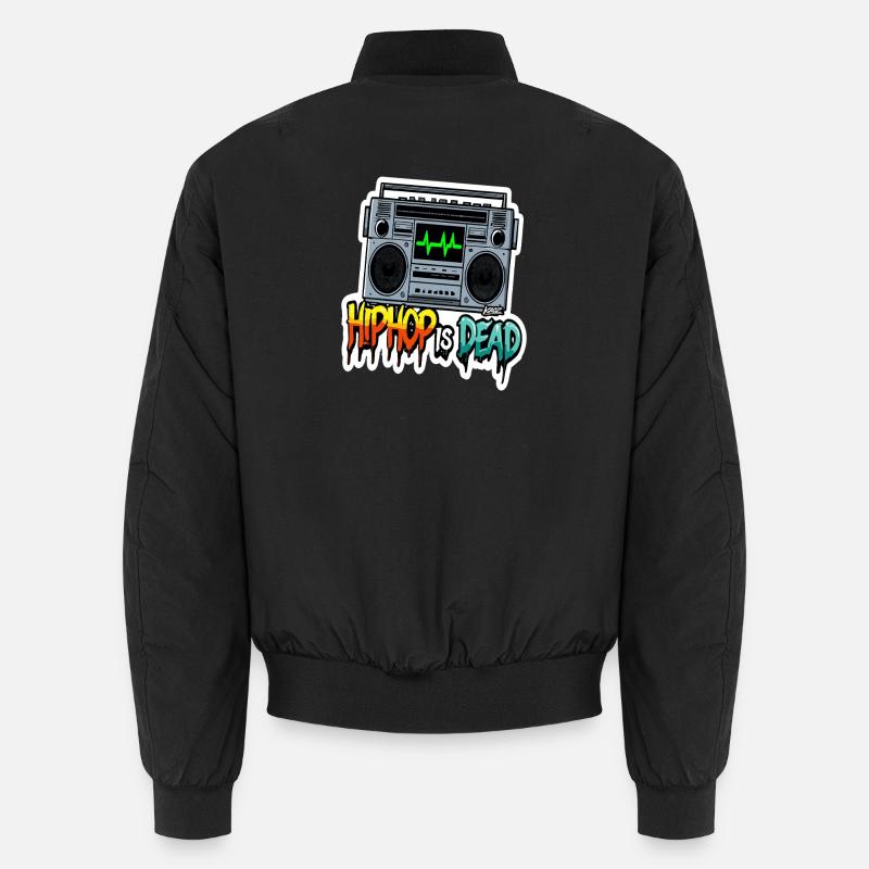 Boombox Graffiti HipHop is dead Unisex Bomber Jacket