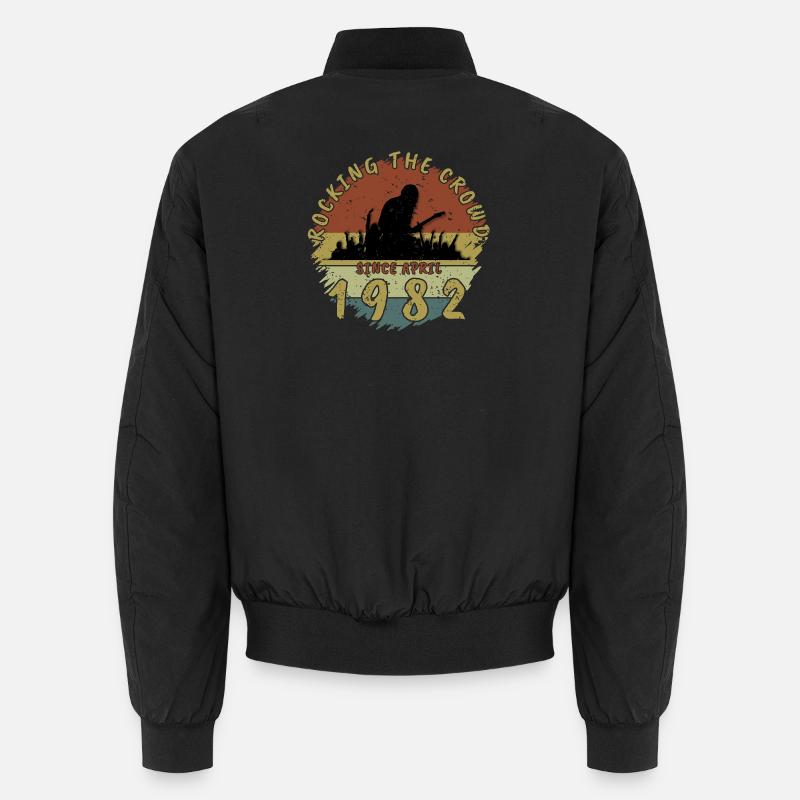 44th Birthday Rocking the crowd GIT 04/1982 Unisex Bomber Jacket
