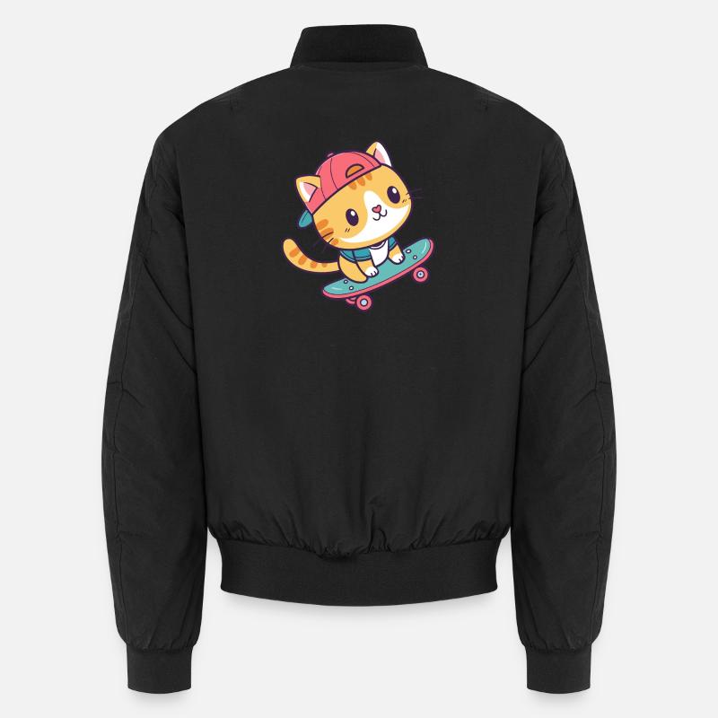 Chat skate coloré Bomber unisexe